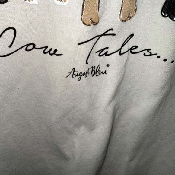 Next Level Apparel Cream Cow Graphic Tee - Picture 3 of 5